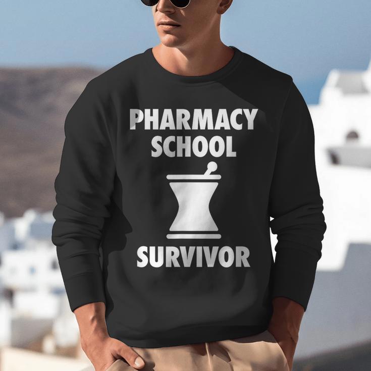 Pharmacy School Survivor PharmD Graduation T-Shirt Unisex Sweatshirt