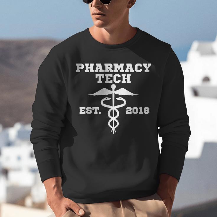 Pharmacy Tech GraduationShirt Student Est 2018 Unisex Sweatshirt