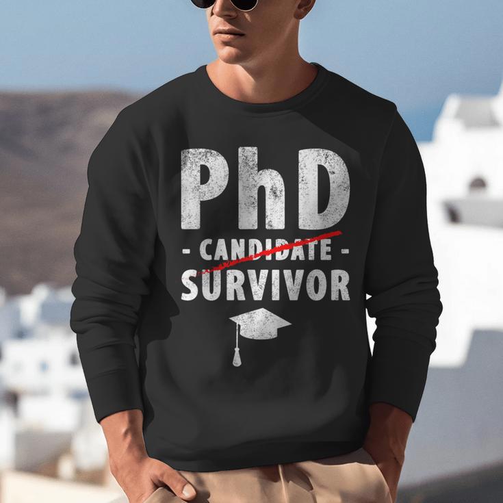 PhD Candidate Survivor PhD Graduation Unisex Sweatshirt