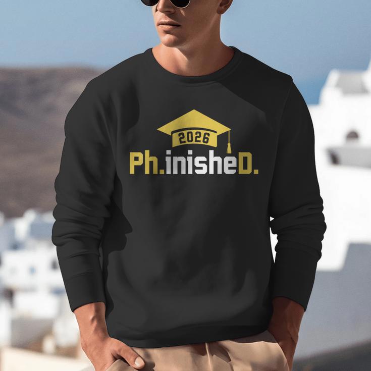 PhD Finished PhinisheD Class Of 2026 Phd Graduation Unisex Sweatshirt