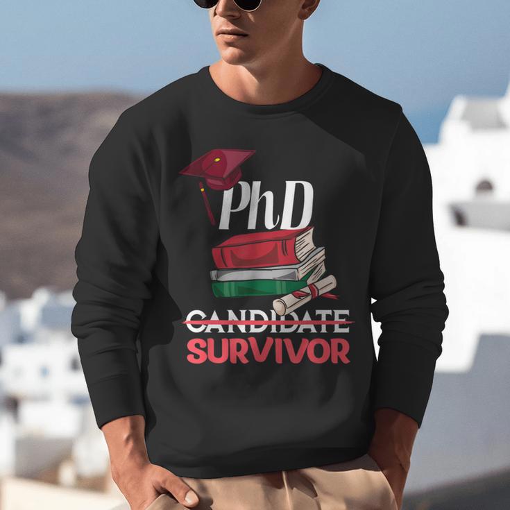 PhD PhD Graduation Gifts PhD Survivor T-Shirt Unisex Sweatshirt