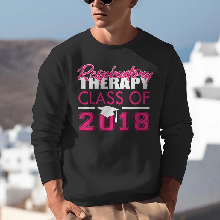 Pink Respiratory Therapist Class Of 2018 GraduationShirt Unisex Sweatshirt