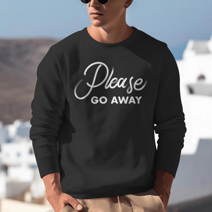 Please Go Away I'm Introverting Sarcastic Introvert Unisex Sweatshirt