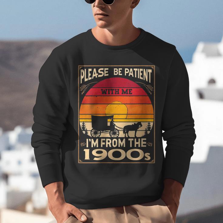 Please Be Patient I'm From The 1900s Sunset Vintage Wagon Unisex Sweatshirt