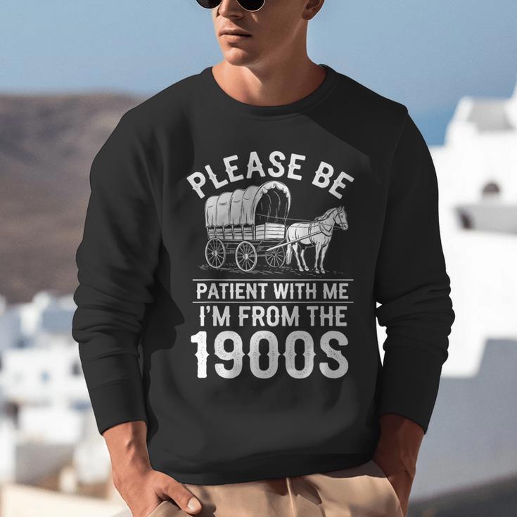 Please Be Patient I'm From The 1900s Vintage Humor 90s Kids Unisex Sweatshirt