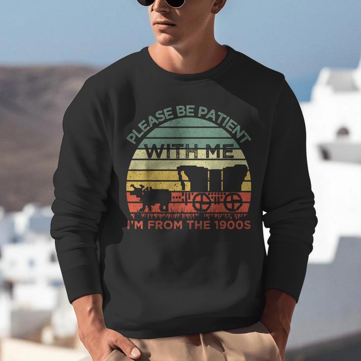 Please Be Patient With Me I'm From The 1900s Vintage Sunset Unisex Sweatshirt
