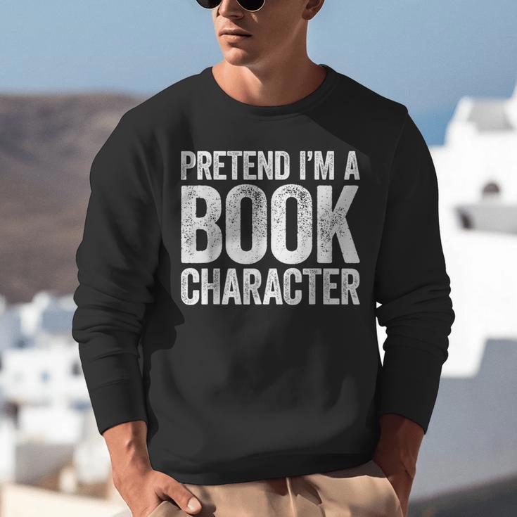 Pretend I'm A Book Character Shirt Adult Kids Costume Unisex Sweatshirt Pretend I'm A Book Character Shirt Adult Kids Costume Unisex Sweatshirt