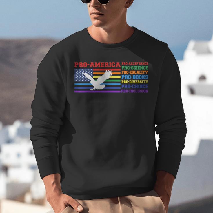 Pro America Pro Acceptance Pro Science Pro Equality Pro Book Unisex Sweatshirt Pro America Pro Acceptance Pro Science Pro Equality Pro Book Unisex Sweatshirt