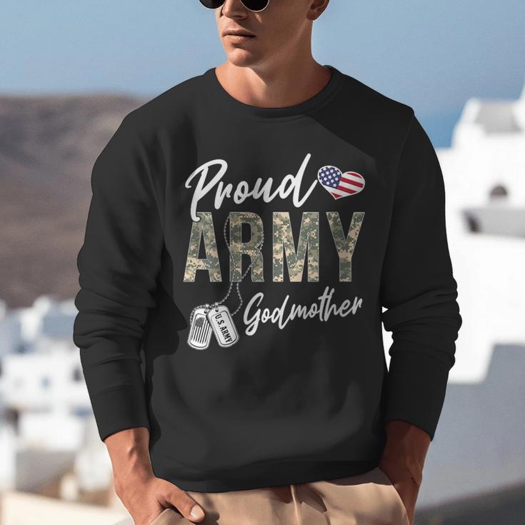 Proud Army Godmother Army Graduation Godmother US Army Unisex Sweatshirt