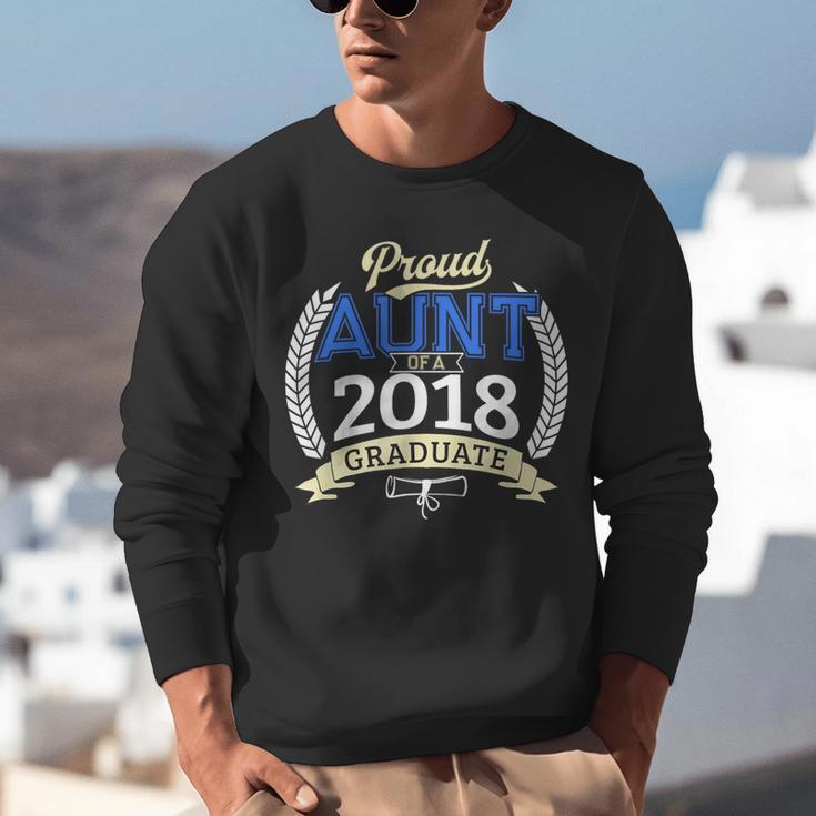 Proud Aunt Of 2018 Graduate Shirt Graduation Grad Unisex Sweatshirt