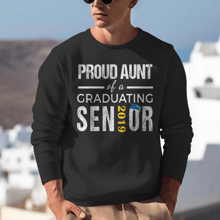 Proud Aunt Of 2019 Senior Graduation Shirt Family Graduation Unisex Sweatshirt