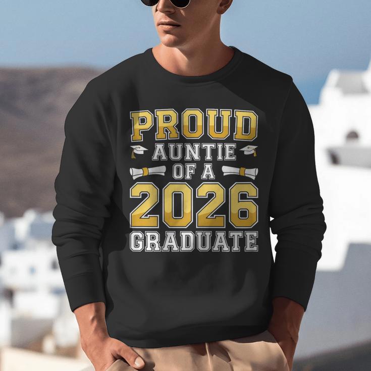 Proud Auntie Of A 2026 Graduate Shirt Class 2026 Graduation Unisex Sweatshirt