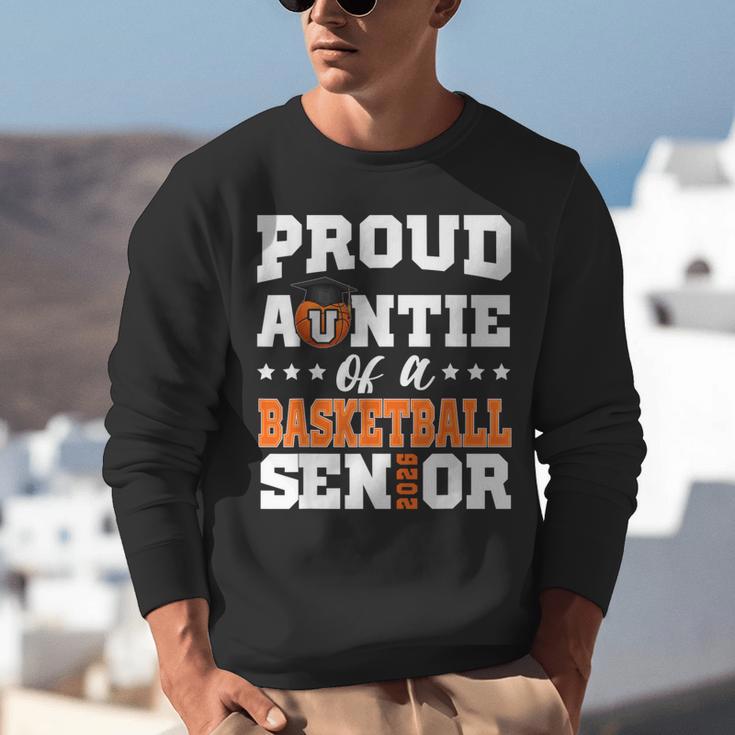 Proud Auntie Of a Basketball Senior 2026 Graduation Gifts Unisex Sweatshirt