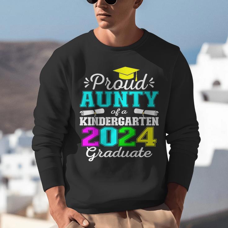 Proud Aunty Of Kindergarten Graduate 2024 Graduation Aunty Unisex Sweatshirt
