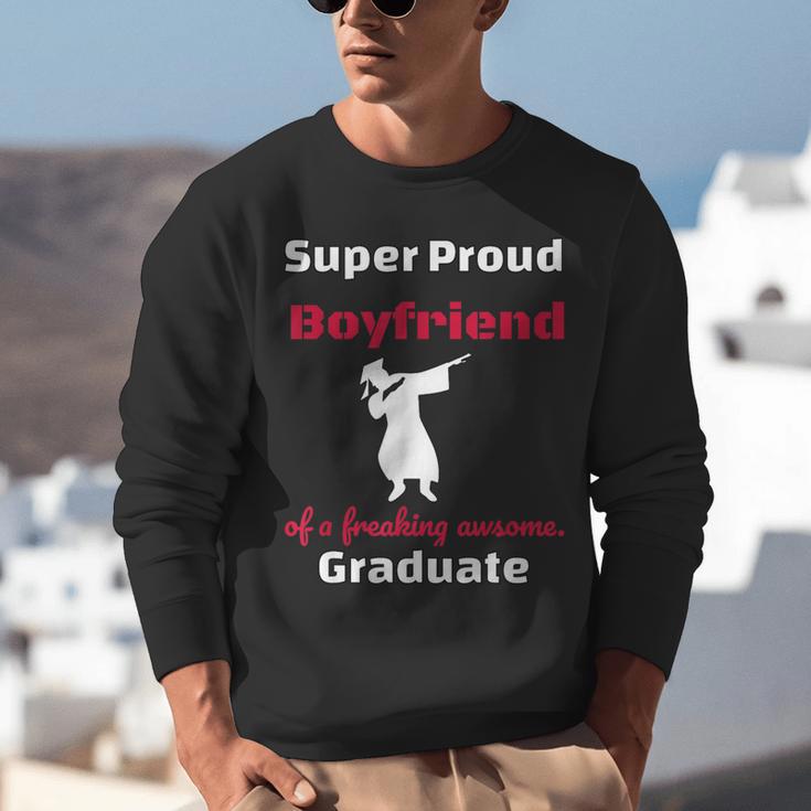 Proud Boyfriend Of 2018 Graduate Dabbing Graduation Unisex Sweatshirt