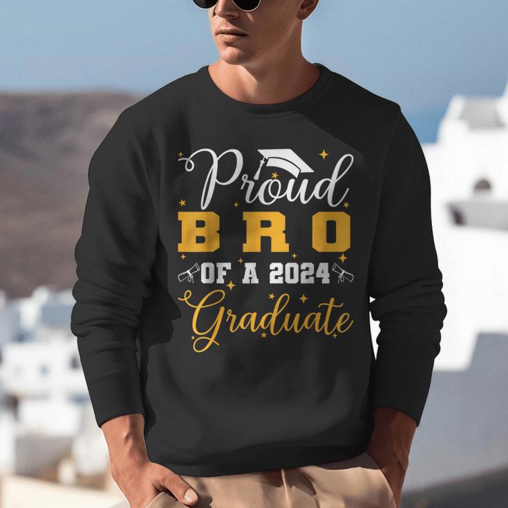 Proud Bro Of A Class Of 2024 Graduate Senior Graduation Unisex Sweatshirt