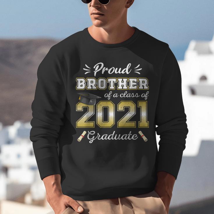 Proud Brother Class Of 2021 Graduate Senior 21 Graduation Unisex Sweatshirt