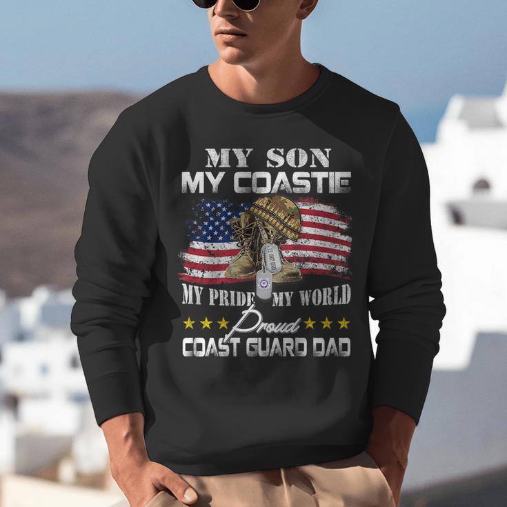 Proud Coast Guard Dad Coast Guard Graduation Dad Unisex Sweatshirt
