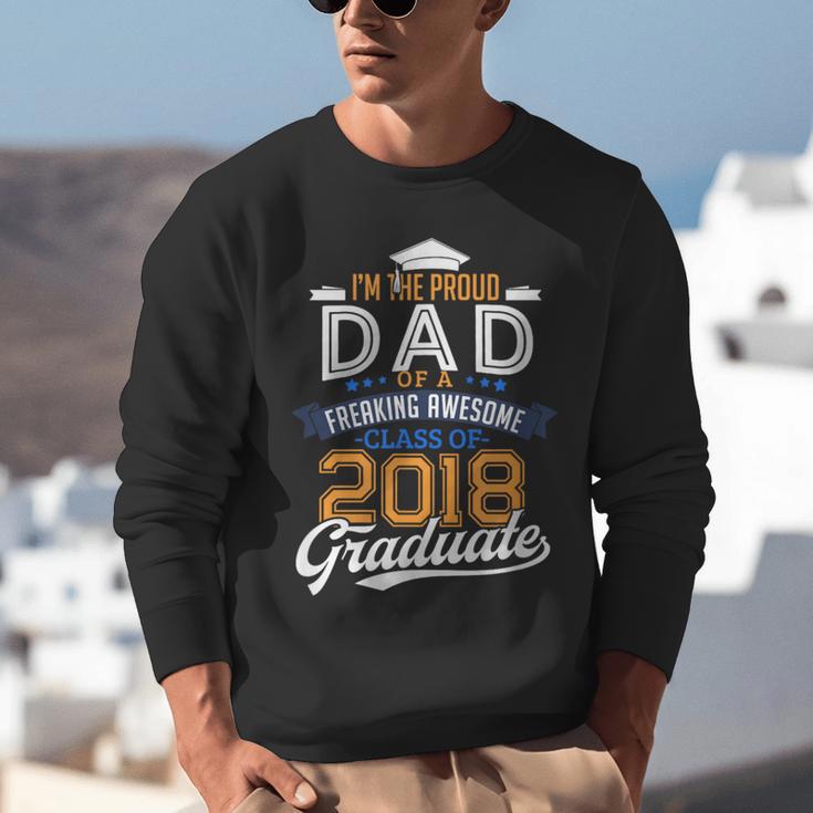 Proud Dad Of A 2018 Graduate Shirt Graduation Grad Class Unisex Sweatshirt