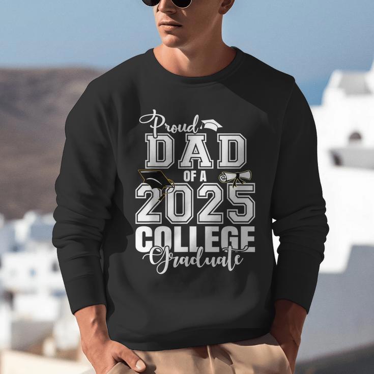 Proud Dad Of A 2025 College Graduate Graduation Unisex Sweatshirt
