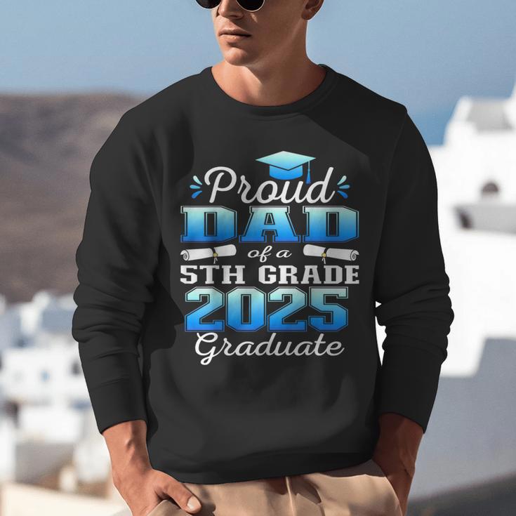 Proud Dad Of 5th Grade Graduate 2025 Elementary Graduation Unisex Sweatshirt