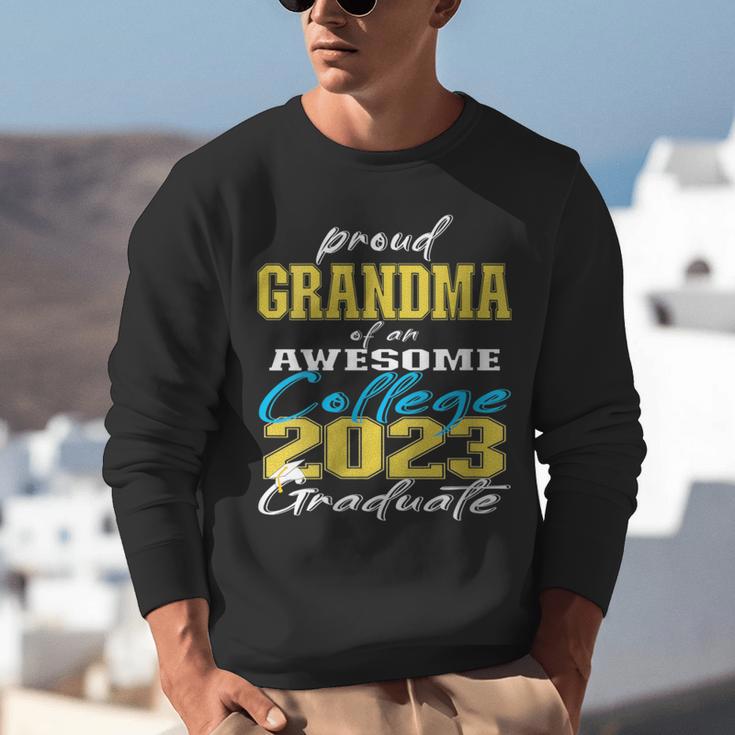Proud Grandma Of 2023 College Graduate Family 23 Graduation Unisex Sweatshirt