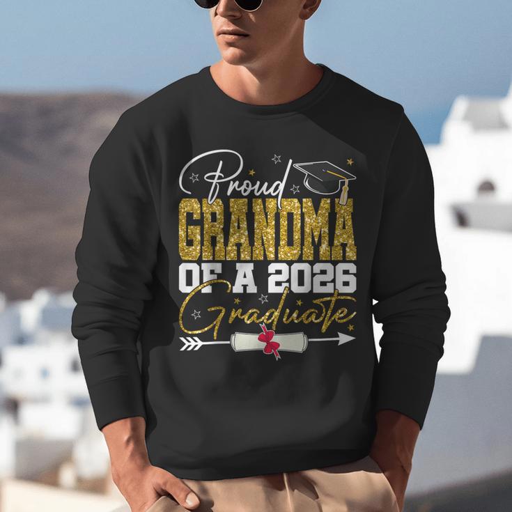 Proud Grandma Of Senior 2026 Graduate Family Graduation 2026 Unisex Sweatshirt