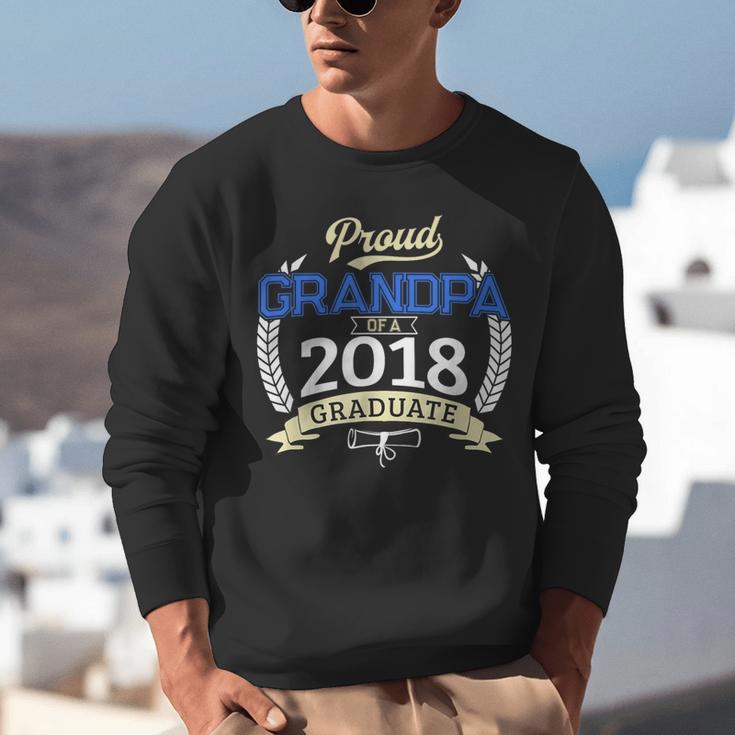 Proud Grandpa Of 2018 Senior Shirt Graduation Grad Unisex Sweatshirt