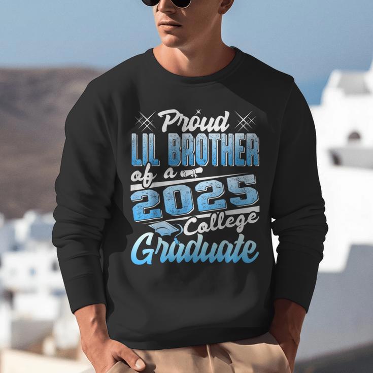 Proud Lil Brother Of 2025 Graduate College Shirt Graduation Unisex Sweatshirt