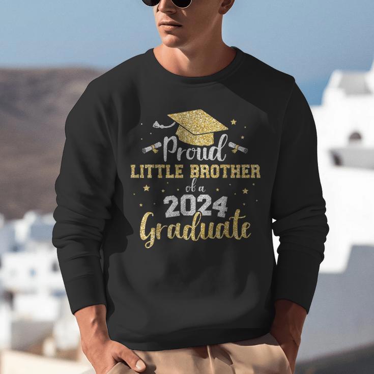 Proud Little Brother Class 2024 Graduate Senior Graduation Unisex Sweatshirt