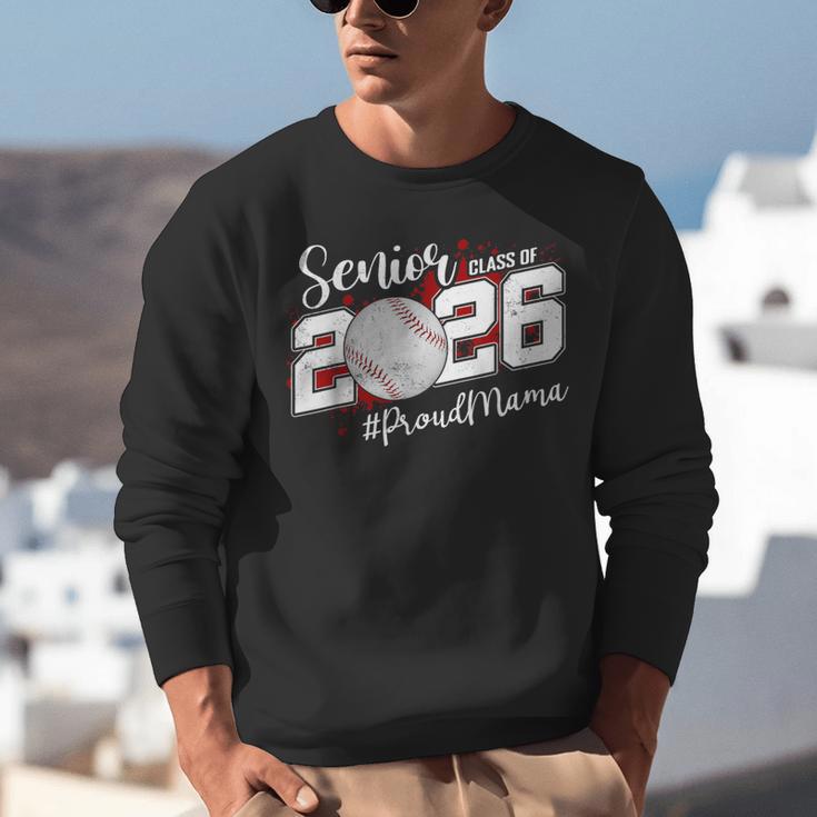 Proud Mama Of A 2026 Senior Baseball Graduation Mom Unisex Sweatshirt
