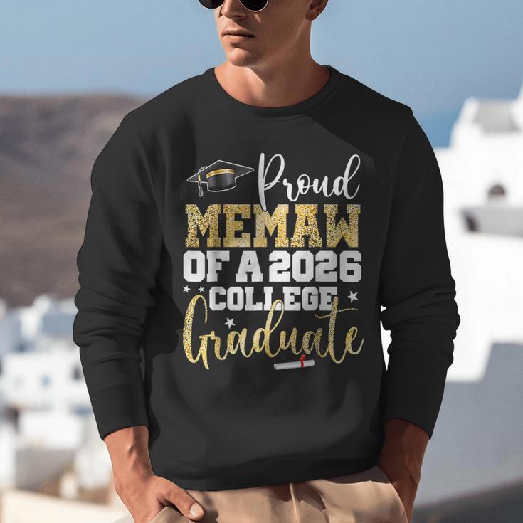 Proud Memaw Of 2026 Graduate College Graduation Unisex Sweatshirt