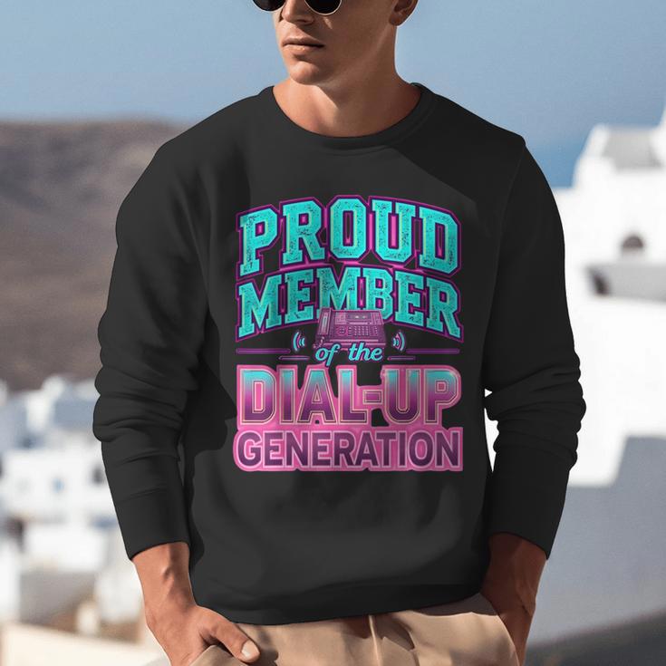 Proud Member Of The Dial Up Club Tech Nostalgia Top Unisex Sweatshirt