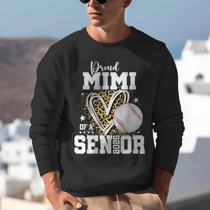 Proud Mimi Of A 2026 Senior Baseball Graduation Leopard Unisex Sweatshirt