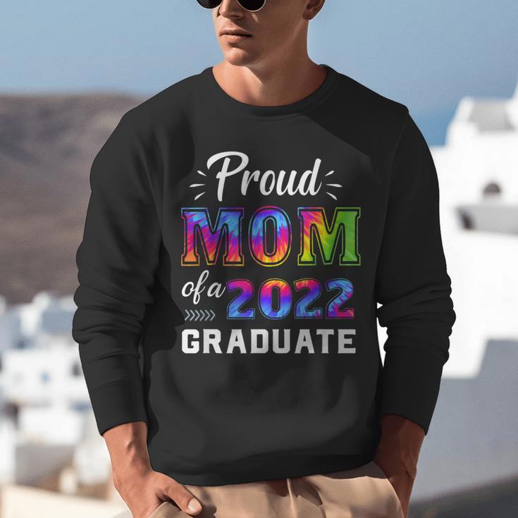 Proud Mom Of a 2022 Graduate Matching Tie Dye Graduation Unisex Sweatshirt
