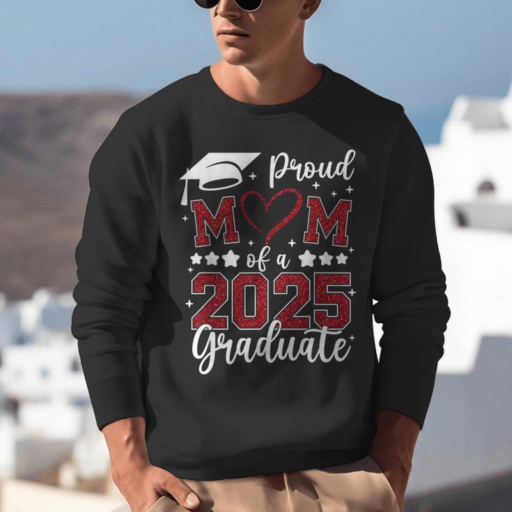Proud Mom Of 2025 Senior Graduate Matching Family Graduation Unisex Sweatshirt