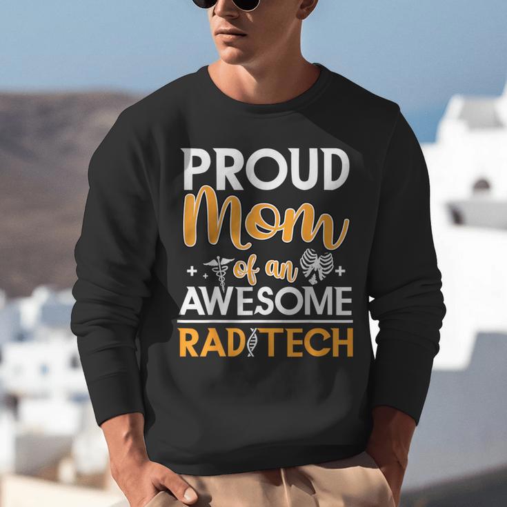 Proud Mom Of An Awesome Rad Tech Graduation Matching Family Unisex Sweatshirt