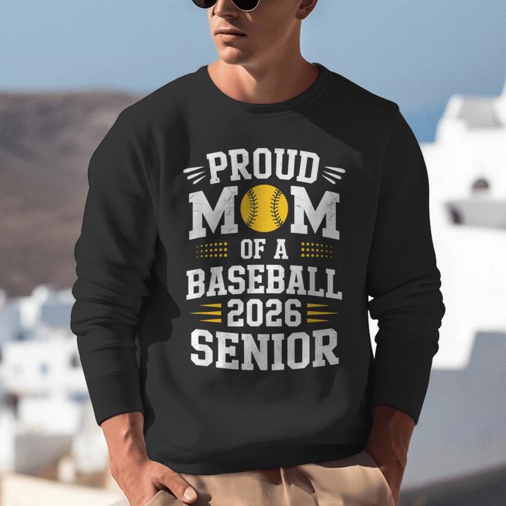 Proud Mom Of Baseball Senior 2026 Graduation Unisex Sweatshirt