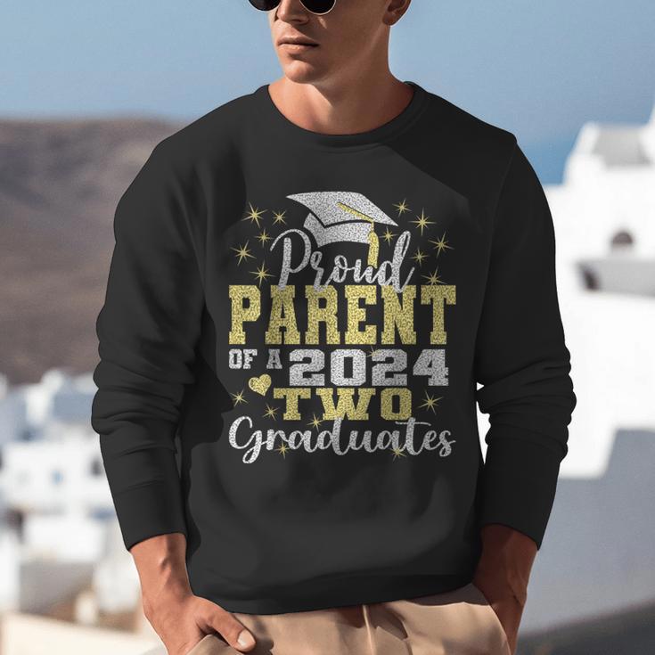 Proud Parent Of Two 2024 Graduate Class 2024 Graduation Unisex Sweatshirt