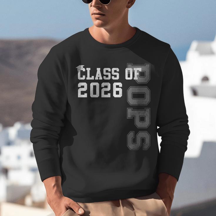 Proud Pops Of A 2026 Graduate Grad Senior Graduation Unisex Sweatshirt