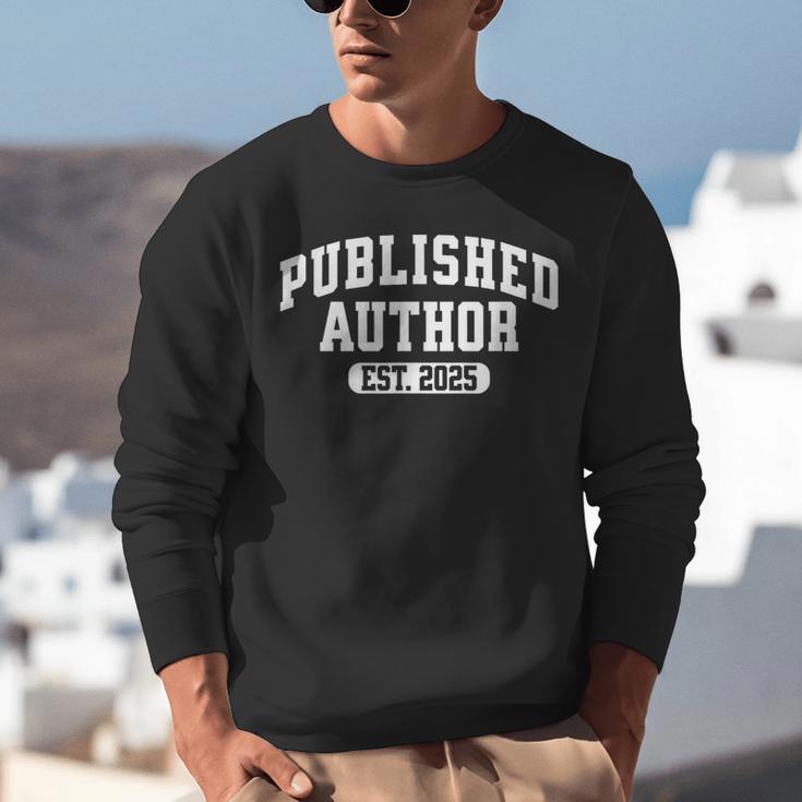 Proud Published Author 2025 Mom Dad Vintage Poet Book Writer Unisex Sweatshirt Proud Published Author 2025 Mom Dad Vintage Poet Book Writer Unisex Sweatshirt