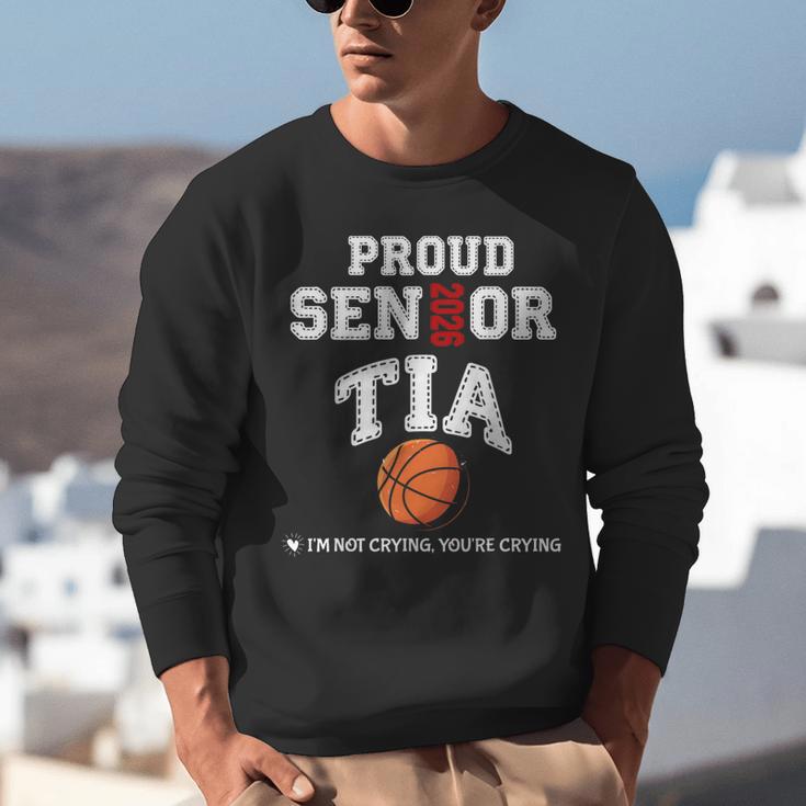 Proud Senior Tia 2026 Graduation Basketball Player Unisex Sweatshirt
