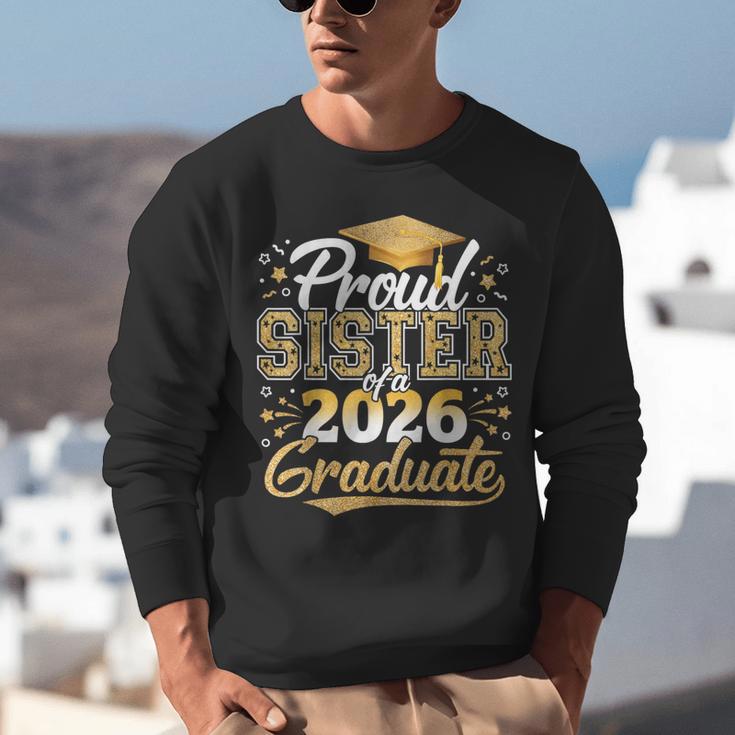 Proud Sister Of 2026 Graduate College Graduation Hat Party Unisex Sweatshirt