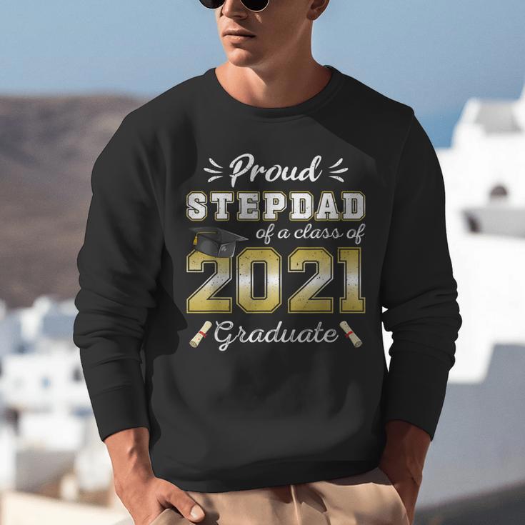 Proud Stepdad Class Of 2021 Graduate Senior 21 Graduation Unisex Sweatshirt