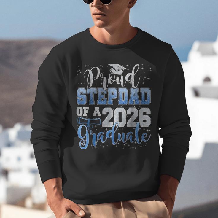 Proud Stepdad Of Senior 2026 Class Of 2026 Graduation Unisex Sweatshirt
