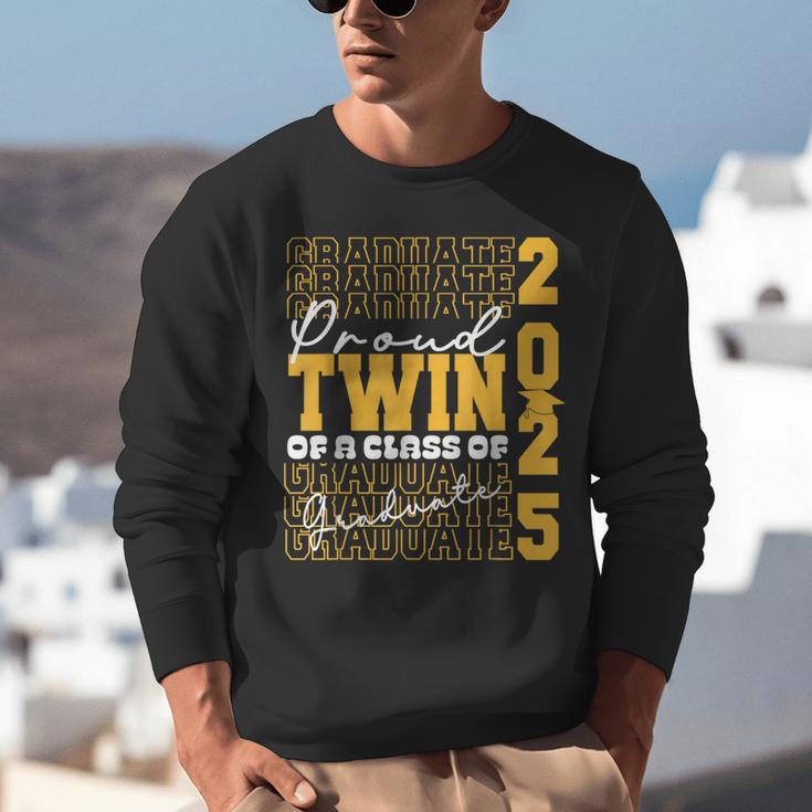 Proud Twin Of a 2025 Graduate Grad Prom Graduation Squad 25 Unisex Sweatshirt