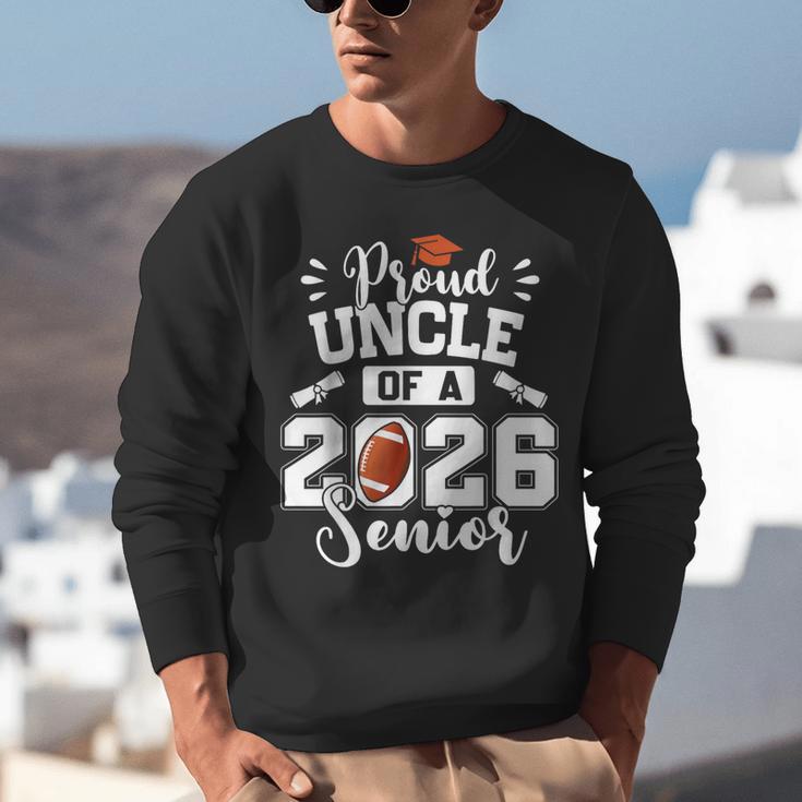 Proud Uncle Of A 2026 Senior Football Graduation Unisex Sweatshirt