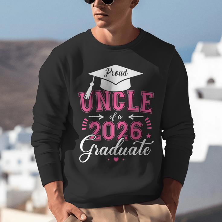 Proud Uncle Of a Class Of 2026 Graduate For Graduation Unisex Sweatshirt