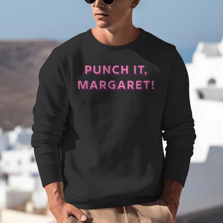 Punch It Margaret Vintage Retro 1980's Nostalgia Unisex Sweatshirt