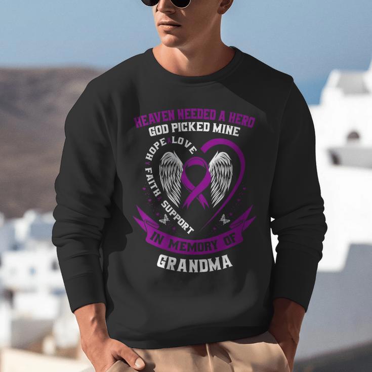 Purple In Memory Of Grandma Pancreatic Cancer Awareness Kids Unisex Sweatshirt Purple In Memory Of Grandma Pancreatic Cancer Awareness Kids Unisex Sweatshirt
